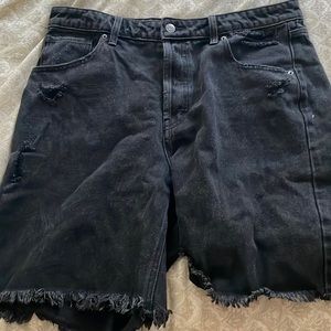 Black Demin Jean Short